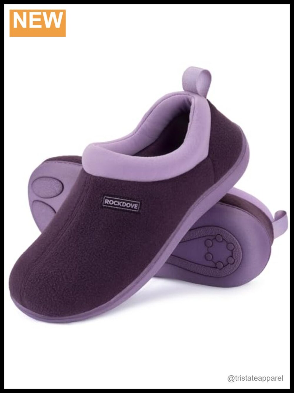 Womens Polar Fleece Slipper Memory Foam Non Slip Rubber Sole Machine Washable